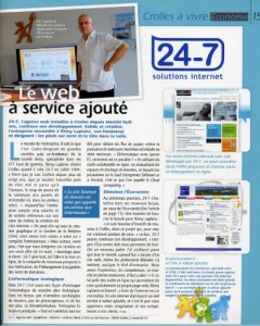 L'agence 24-7 dans le Magazine de Crolles