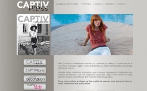 site internet groupe de presse Captiv press